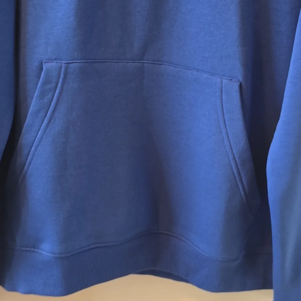 REEBOK BRAND SIGNATURE MEN'S BLUE PULLOVER FLEECE HOODIE SIZE MEDIUM - Picture 3 of 15